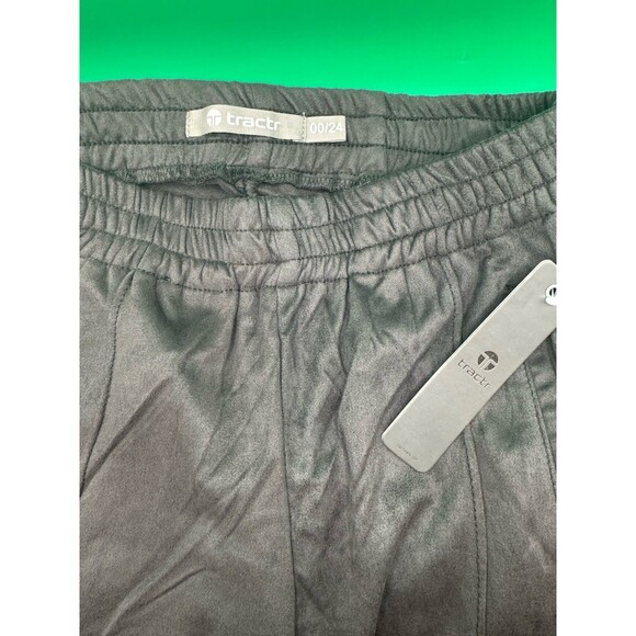 Tractr Women’s Velour Soft Comfort Jogger Pants Dark Gray 00/24 NWT - Picture 3 of 4